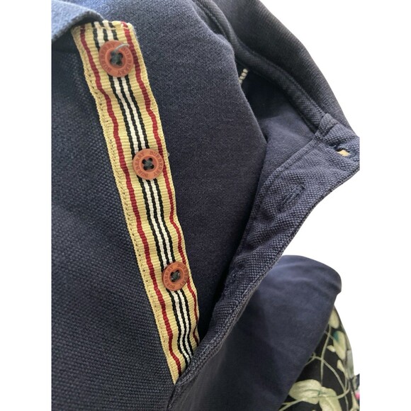 Burberry London Polo Shirt for Women Navy Blue Size S Embroidered Logo - Picture 4 of 7